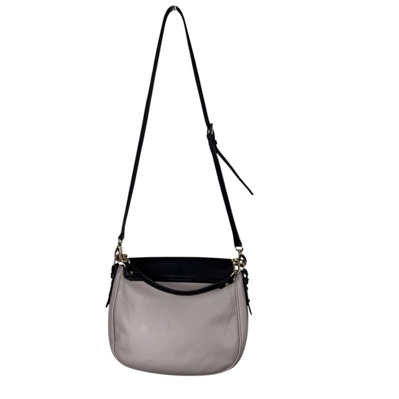 Kate Spade Pebble Leather Black and Beige‎  Color Flap Shoulder Cross Body - Picture 4 of 16